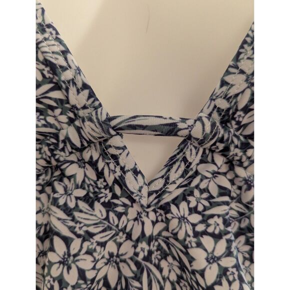 PinkBlush Blue Floral Ruffle Maternity One-Piece Swimsuit – Size M  – NWT - Picture 7 of 12